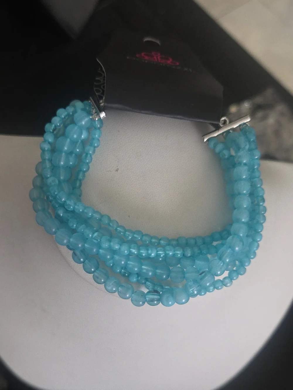 Paparazzi Glassy Blue Layered Bracelet NWT